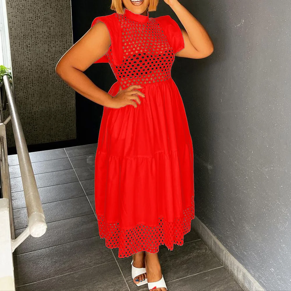 

Платье-миди женское, с длинным рукавом, в африканском стиле