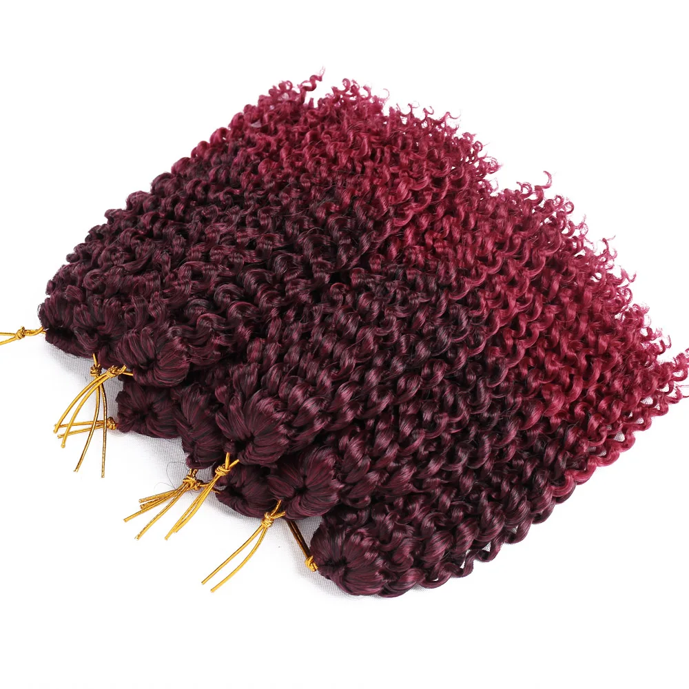 Удлинители волос Marly Bob Ombre 8 дюймов синтетические кудрявые волосы Jerry вязаные Jamaican