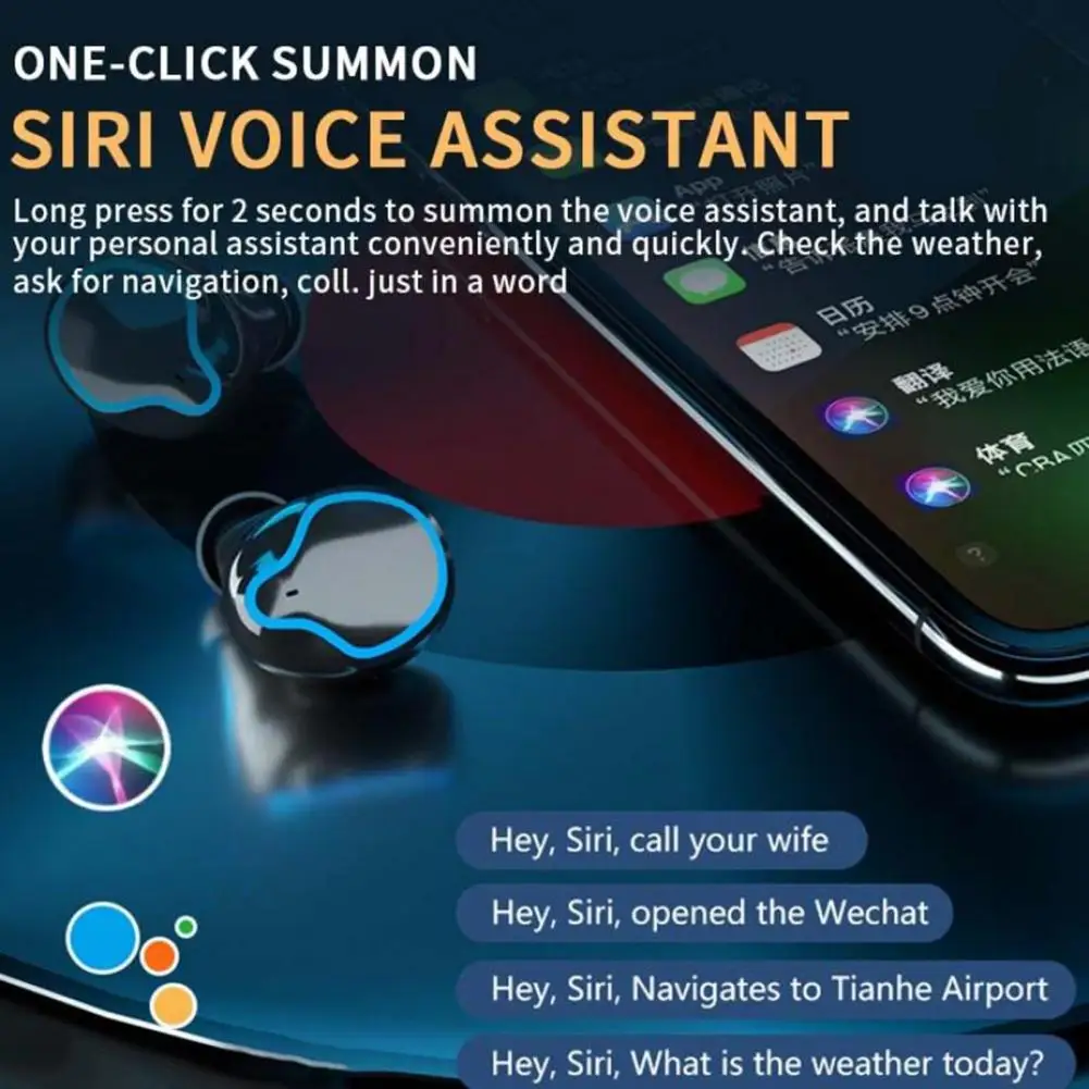 Беспроводные наушники M9 TWS Bluetooth наушники-вкладыши с сенсорным управлением