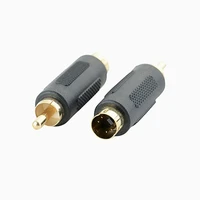 rca male composite to 4 pin s video svideo male adapter adaptor converter connector s video terminal revolution mother av