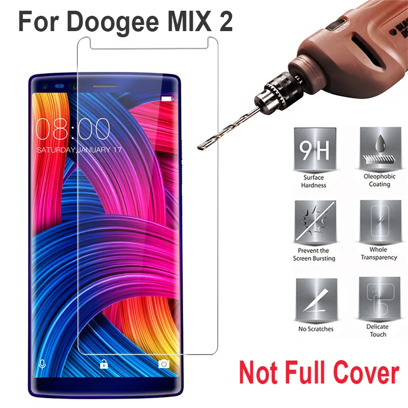 JGKK 2 шт. 2.5D Закаленное стекло Для Doogee Mix прозрачная защитная пленка для экрана 9H