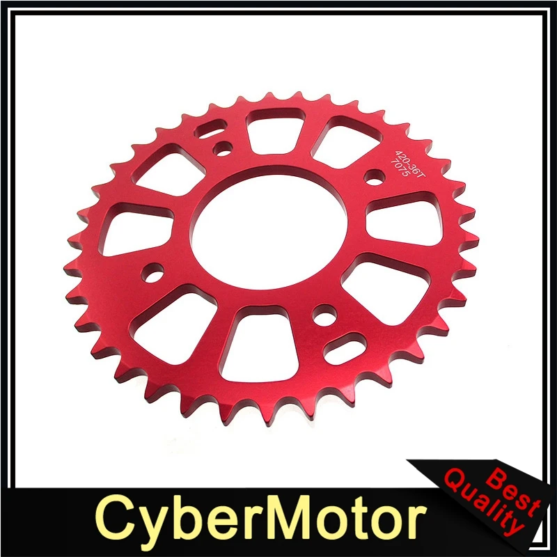 420 36T 58 мм ЧПУ Заготовка Задняя звездочка для Honda CRF50 XR50 велосипед питбайка 50cc 70cc 90cc