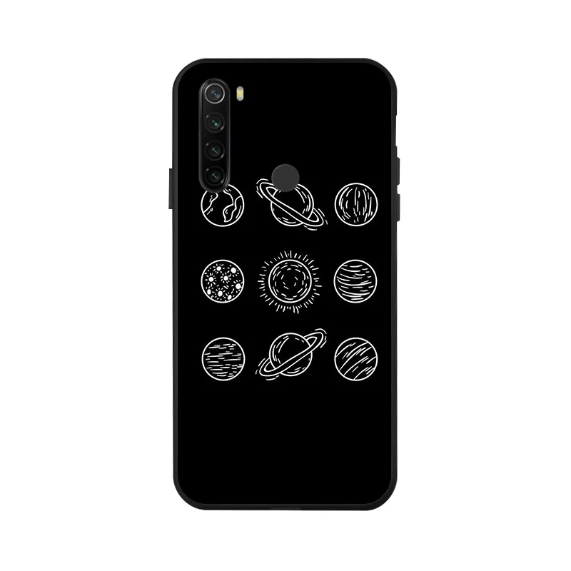 x046 Чехол для Redmi Note 8 T, 3D, сделай сам, Окрашенный черный, силиконовый, мягкий, ТПУ, матовый чехол для телефона, для Xiaomi Redmi Note 8 Pro 8 T, задняя крышка, чехол - Цвет: x046
