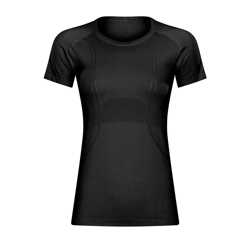 

Round Neck T Shirt For Fitness Women 2021 New Running Sports Top Slim Breathable Fitness Clothing Short-sleeved Tank Tops Women