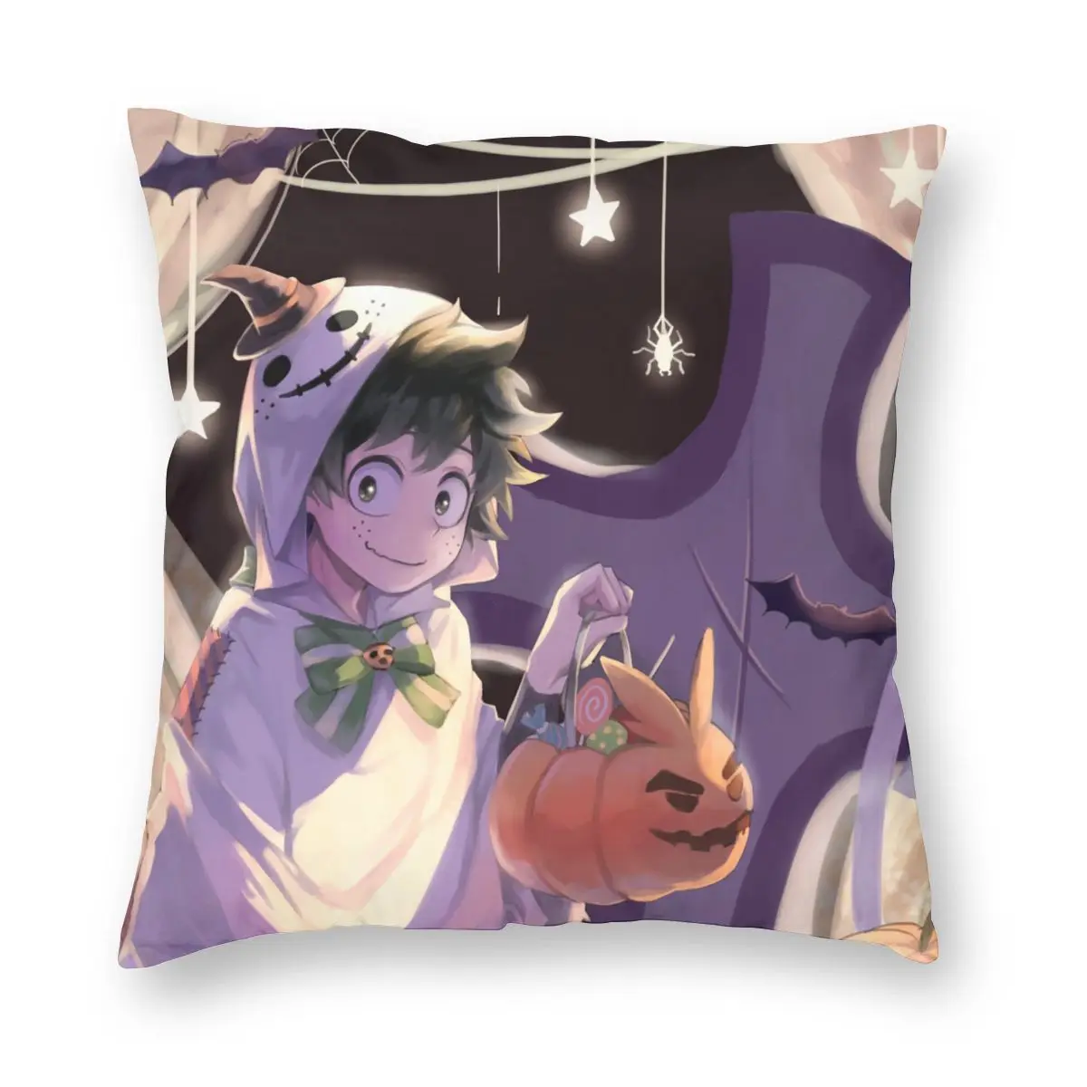 

Наволочка My Hero Academia, домашняя декоративная подушка «Моя геройская Академия», полиэстер, двусторонняя с принтом, винтажная