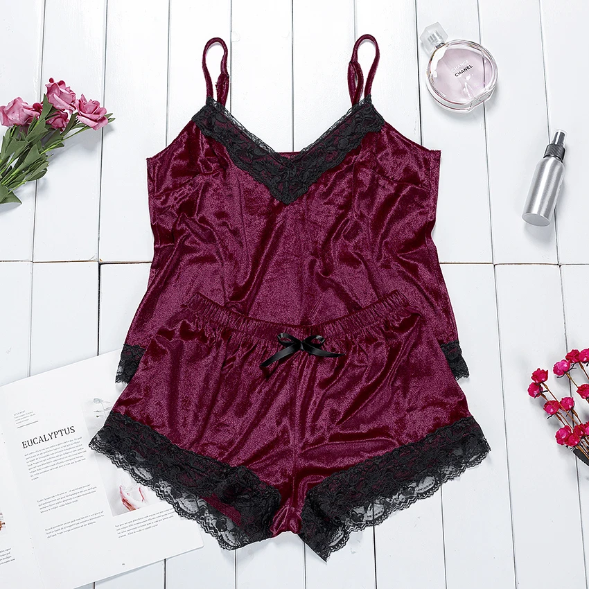 Suphis без рукавов кружевной топ на бретельках и бант короткая бархатная Женская