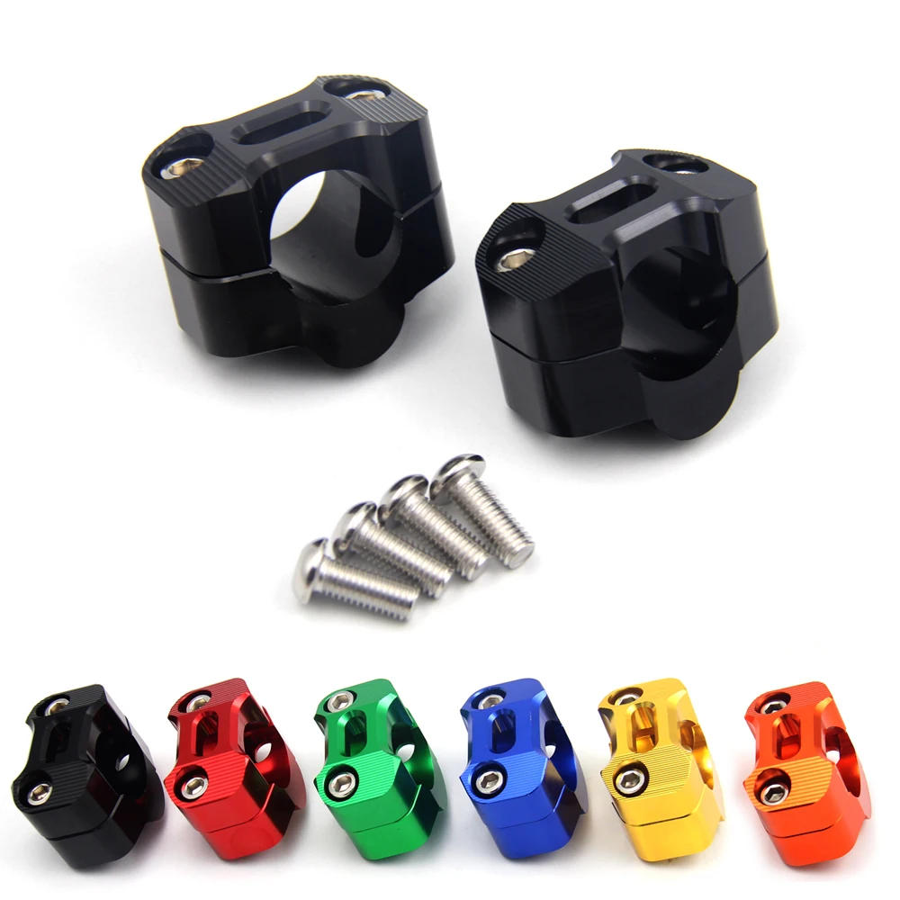 2 шт. 22 мм 28 внедорожник для мотоцикла черный руль из алюминиевого сплава балка