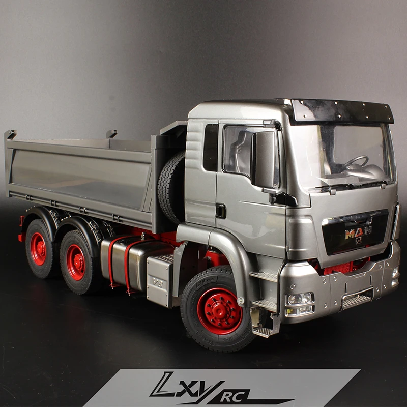 Масштабирование LXY модель 1/14 MAN полный привод 6X6 гидравлический самосвал Tamiya