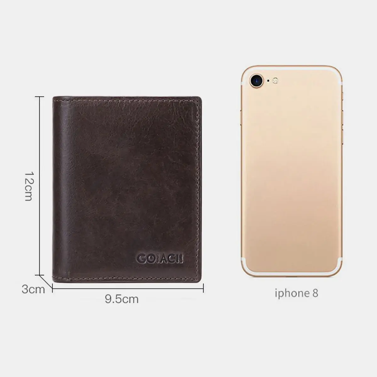 

Genuine Leather Men Wallets RFID Anti-theft High Quality Zipper Short Card Holder Male Purse Vintage Coin Holder Men Wallets