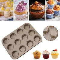 612 cups muffin pan quick release non stick durable carbon steel baking pan cupcake pan kitchen accessories dishwasher safe