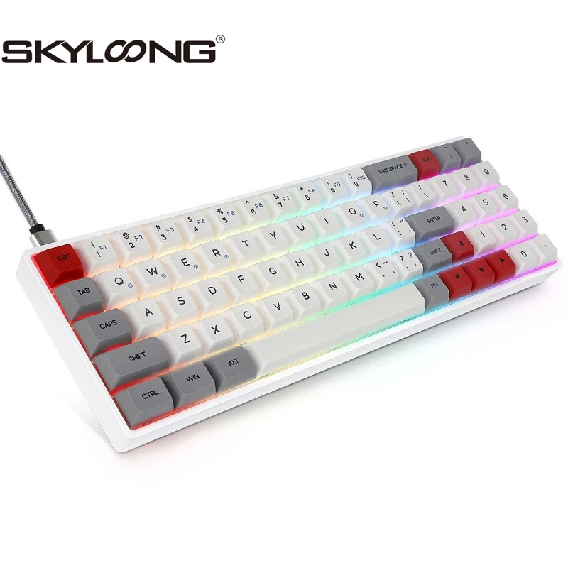 

Механическая клавиатура Skyloong SK71, популярная сменная клавиатура с 71 клавишами PBT, игровая клавиатура с RGB-подсветкой для рабочего стола/ноутб...