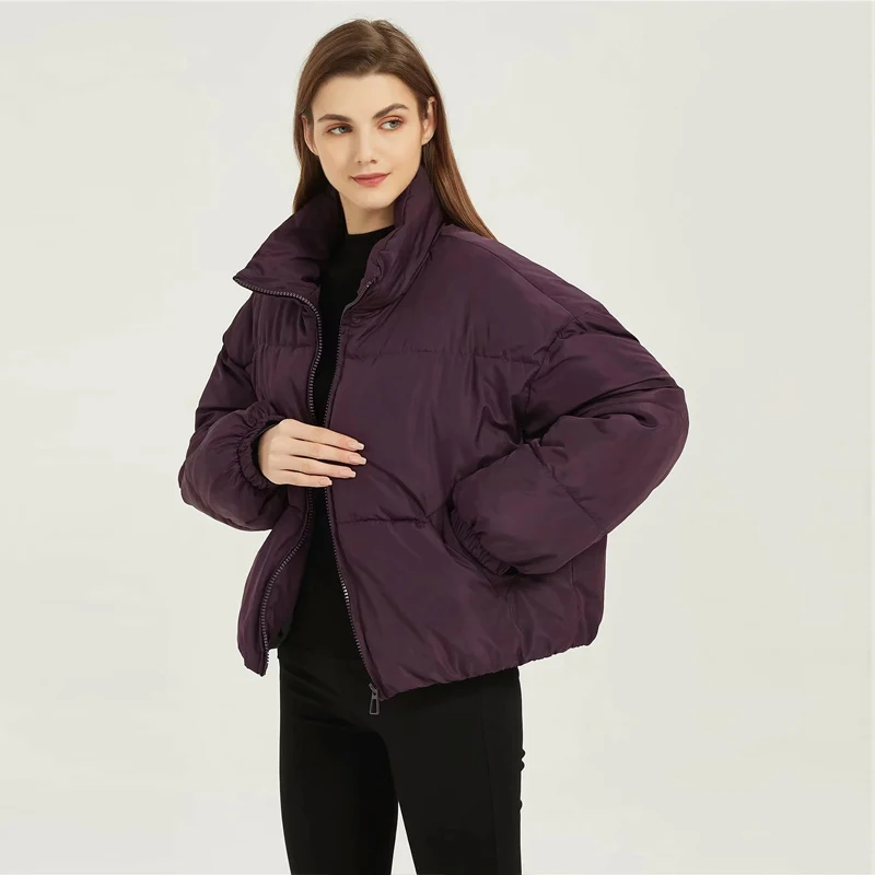 XNWMNZ 2021 Women Jacket Winter Thicken coats Oversized Parkas Women‘s Coat Autumn Long Sleeve Pockets Female Jackets