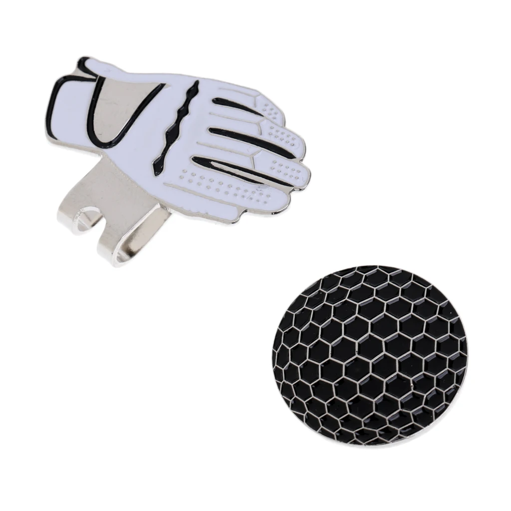 Funny Glove Design Golf Hat Clip with Magnetic Ball Marker Golfer Gift | Спорт и развлечения