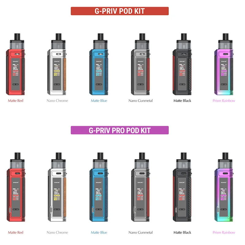 Оригинальный электронных сигарет SMOK G Priv Pod Комплект 2500 мА/ч Батарея/G Pro 5 мл