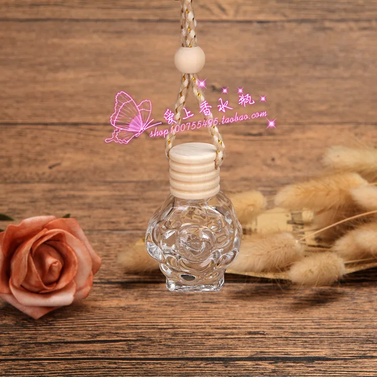 

Random boutique glass car hanging pendant empty bottle 10pcs/lot