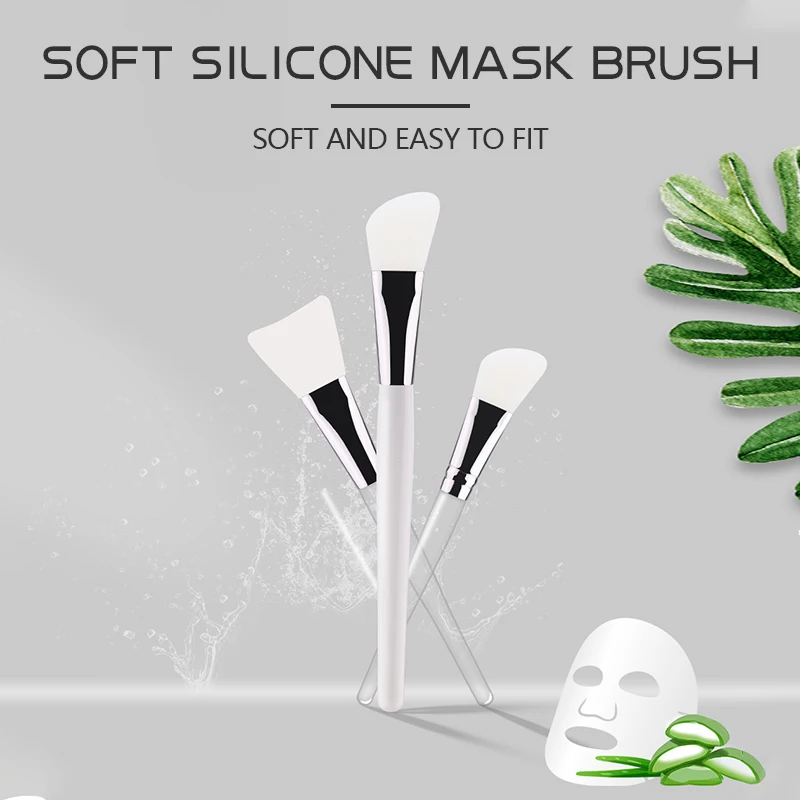 Zoreya прочная маска кисти с длинной ручкой Мягкая силиконовая профессиональная