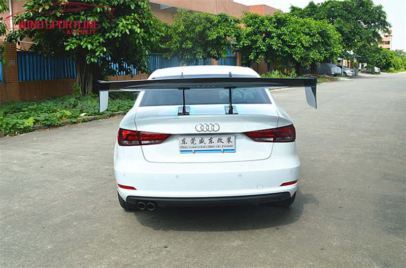 A3 S3 8V углеродное волокно задний багажник спойлер крыло для Audi седан 2014 2019 GT