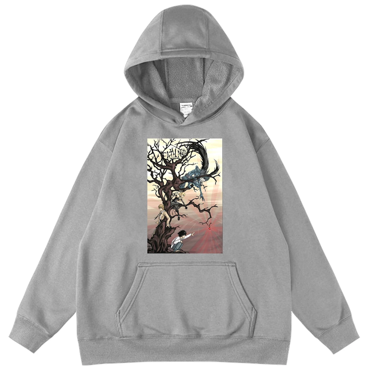 

Popular Style TV Show Death Note Printing Sweatshirt Men Harajuku Fleece Hoodie Hip Hop Anime Cartoon Character Hooded Hoodies