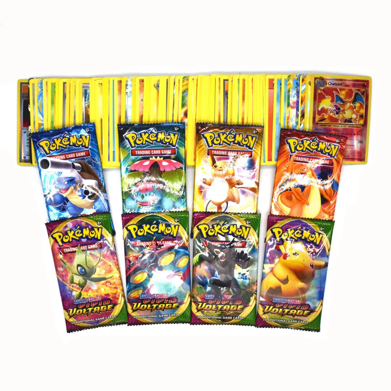 

10/ Pcs Pokemon Card Sword and Shield Fighting Style Vivid Tension Shiny Destiny Xy-Evolutions Pikachuka Collectible Toy