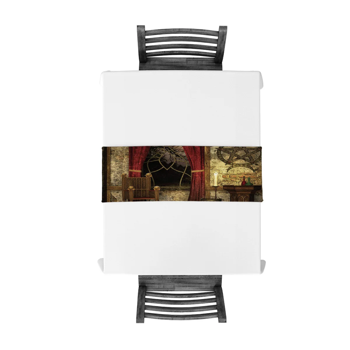 Современная настольная дорожка в стиле ретро таинственная ведьма Волшебная