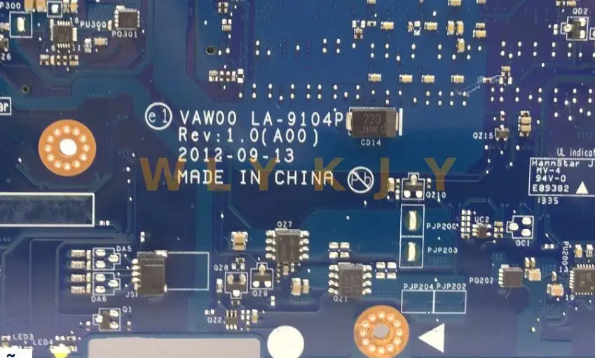VAW01 LA-9101P для DELL Inspiron 3521 5521 материнская плата ноутбука VAW00 LA-9104P CPU i5 3337U /3317U 100%