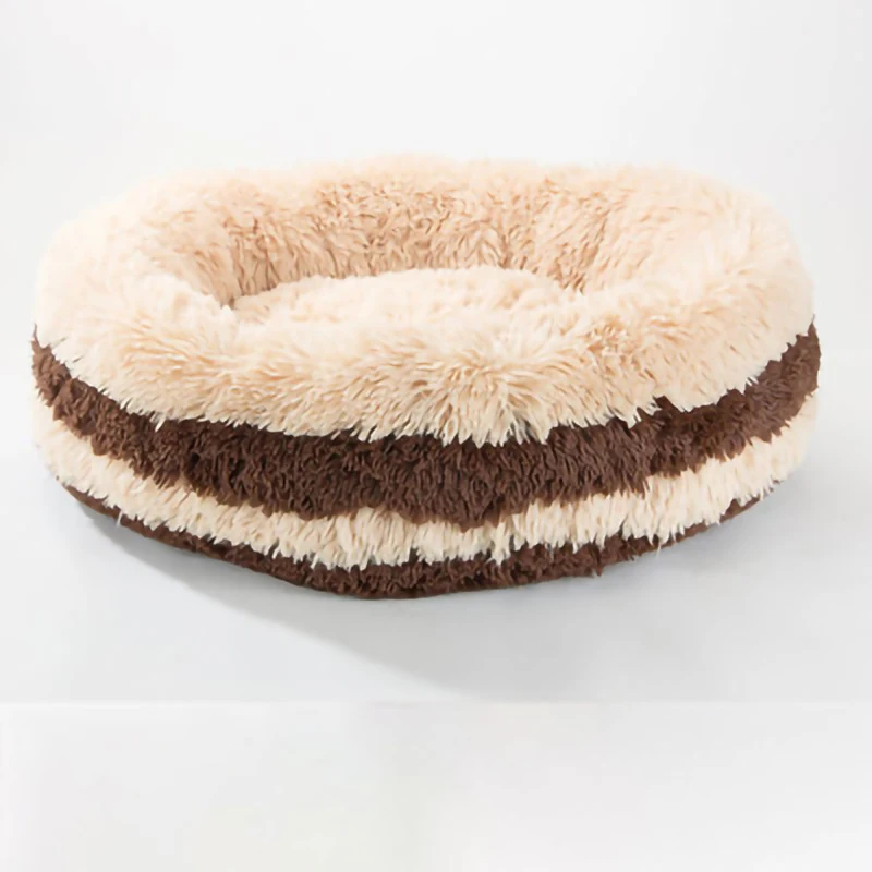 Удобная плюшевая подстилка для кошек Круглый наполнитель собак в английском