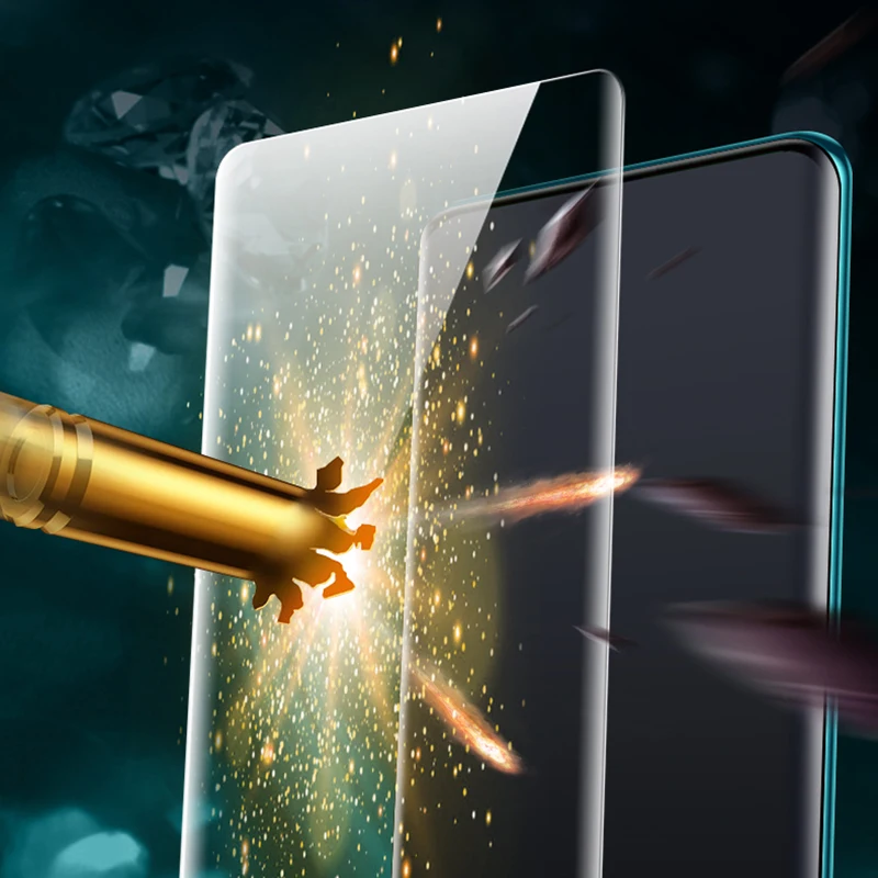 Закаленное стекло Lamorniea для Oppo realme X2 X 5 Pro Q XT 5s 6 A5S AX5S Reno 2 Z УФ-клей жидкий | Мобильные