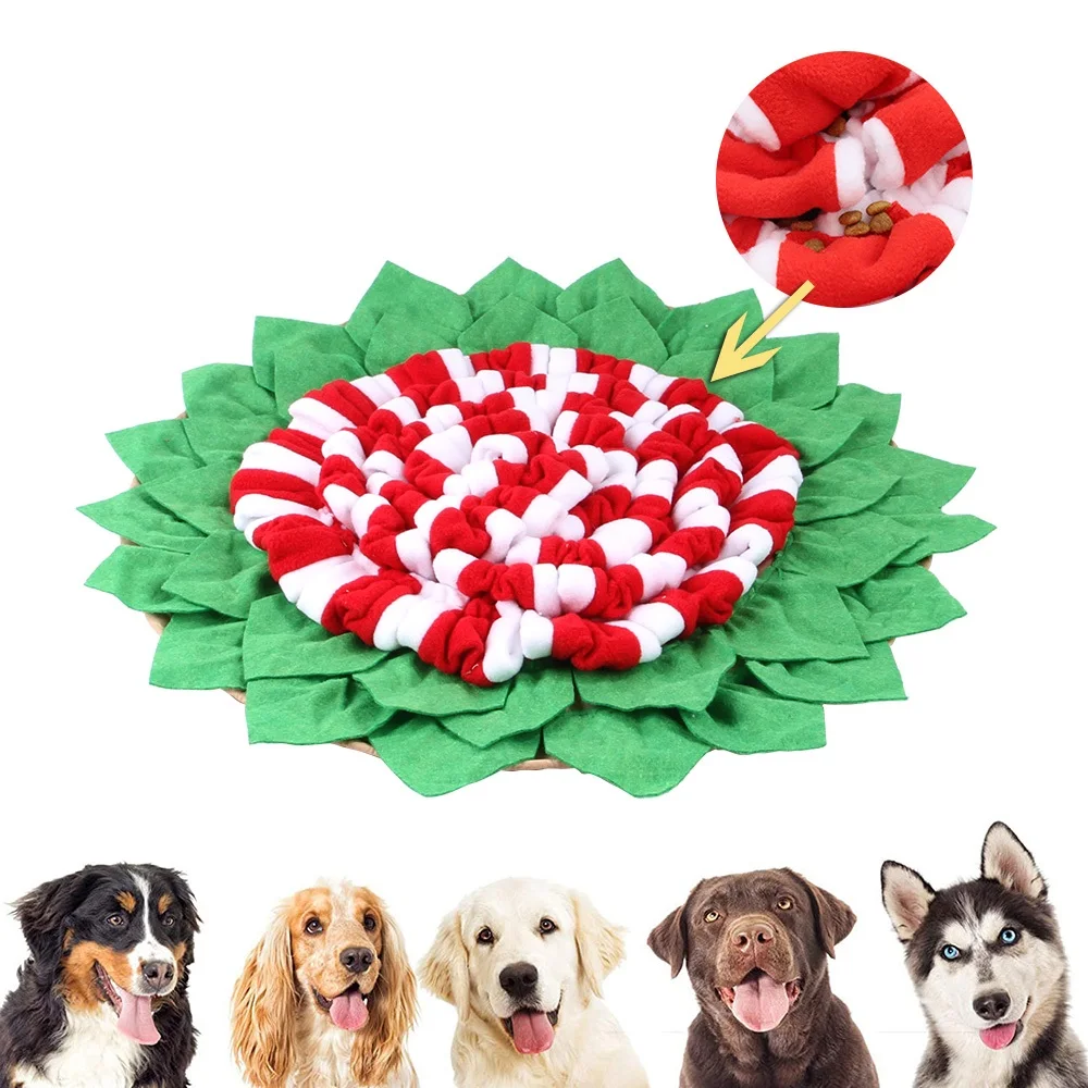 

Dog Snuffle Mat Sniffing Pad Nose Smell Toys Slow Feeding Training Blanket Pet Accessories Dispenser Relieve Puzzle Toys Product