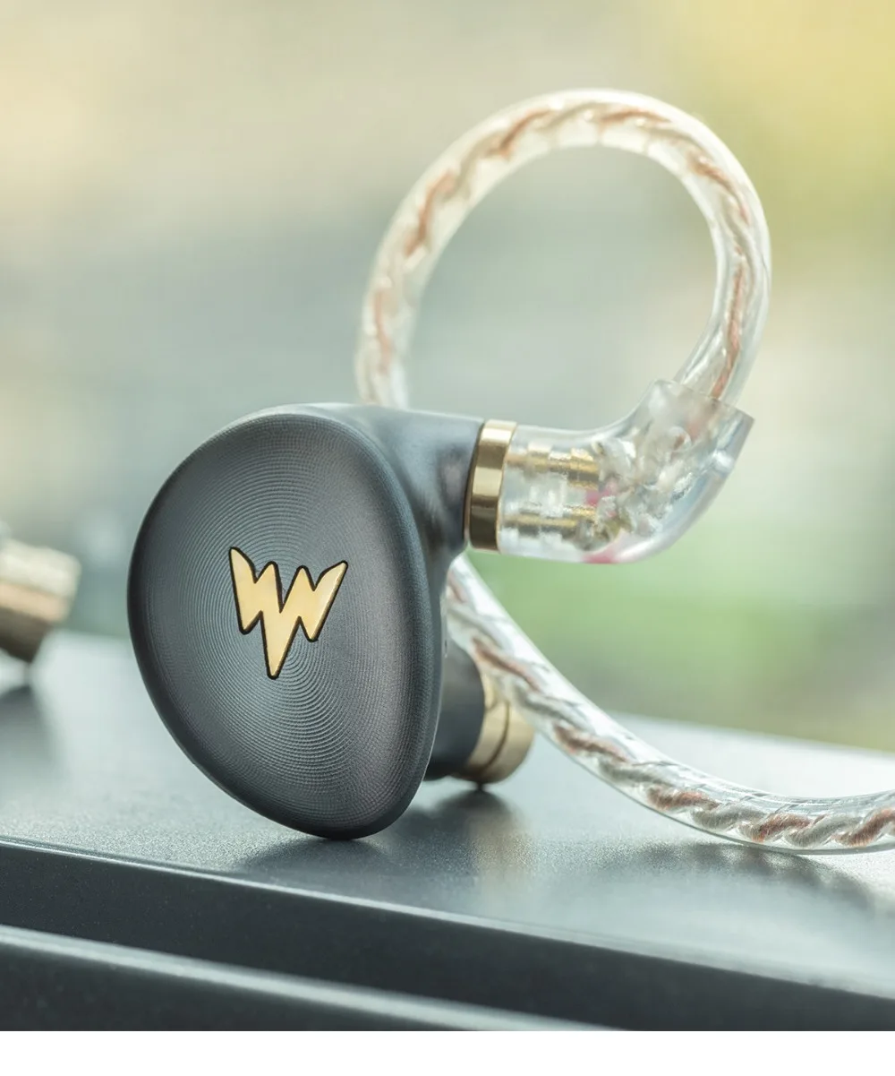 Whizzer A-HE03, гибридные Наушники Hi-Res с арматурным покрытием, Hi-Fi, басовые наушники, 2-контактный разъем, 3,5 мм, в ухо, мониторы, Hi-Fi наушники