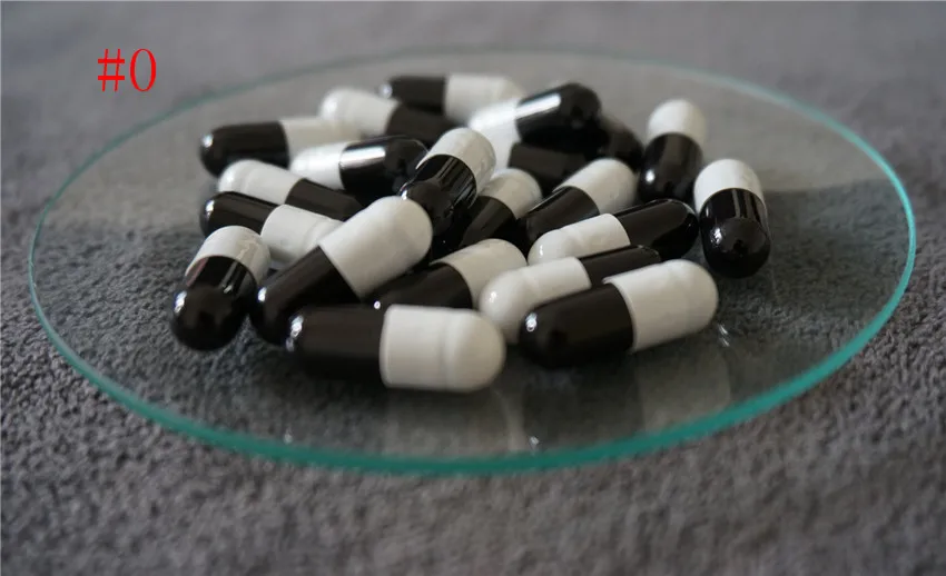 

0# 2000pcs 0 Size Hard Gelatin Empty Capsules, High Quality DIY Portable Hollow Gelatin Capsules ,Joined or Separated Capsules