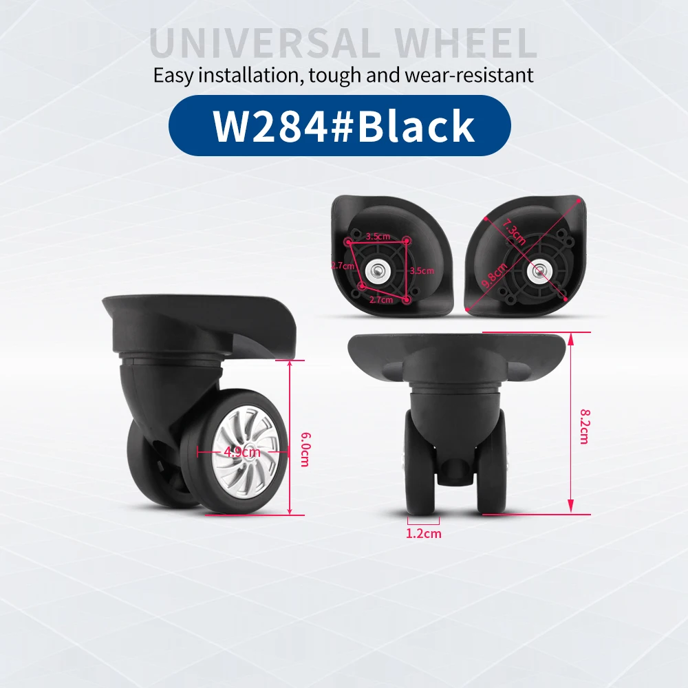TANGYIPIN W284 Suitcase universal wheels trolley case luggage replacement accessories repair non-slip original universal wheel