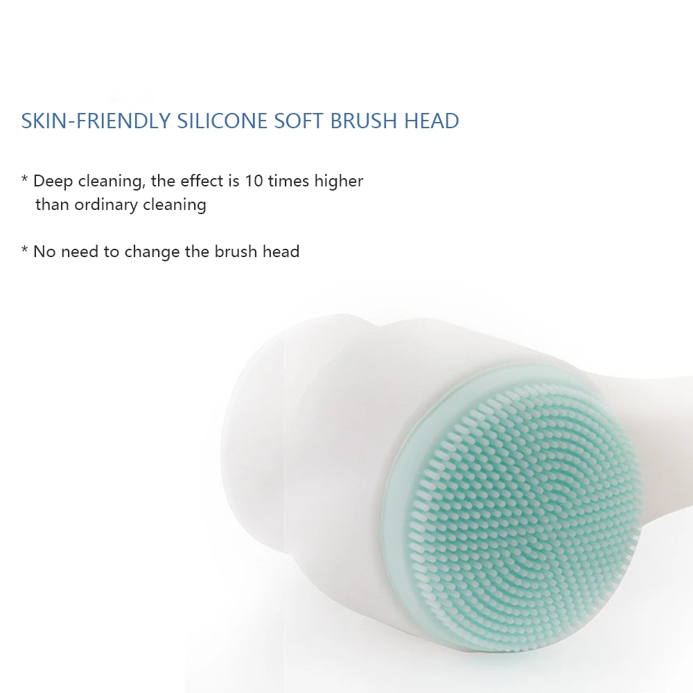 Инструмент для ухода за кожей двусторонняя силиконовая щётка очищения лица