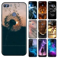 fashion tpu phone case for huawei y9 2018 soft silicone painting case for huawei y9 2018 fla al20 y92018 protective coque flower
