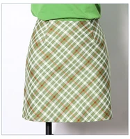 women skirts streetwear green plaid mini skirt saia womens harajuku high waist split short skirt slim tartan women a line skirt