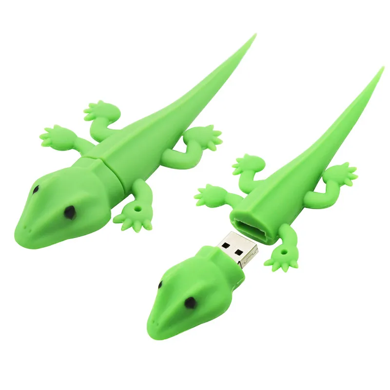 

TEXT ME cartoon green lizard model usb2.0 4GB 8GB 16GB 32GB 64GB pen drive USB Flash Drive creative gifty Stick Pendrive