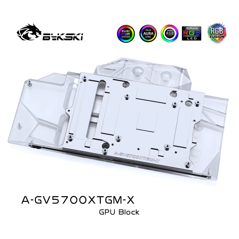 Bykski ПК GPU радиатор водяного охлаждения видеокарта AMD воды блок для GIGABYTE Radeon RX5700XT