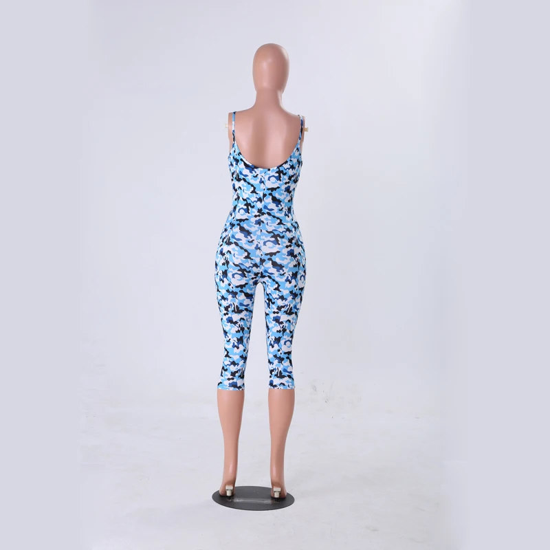 

2019 Autumn Jumpsuits Women Jumpsuit Printing Camouflage Tight Rompers Street Style Sexy High Waist Jumpsuit For Women 6 Colors