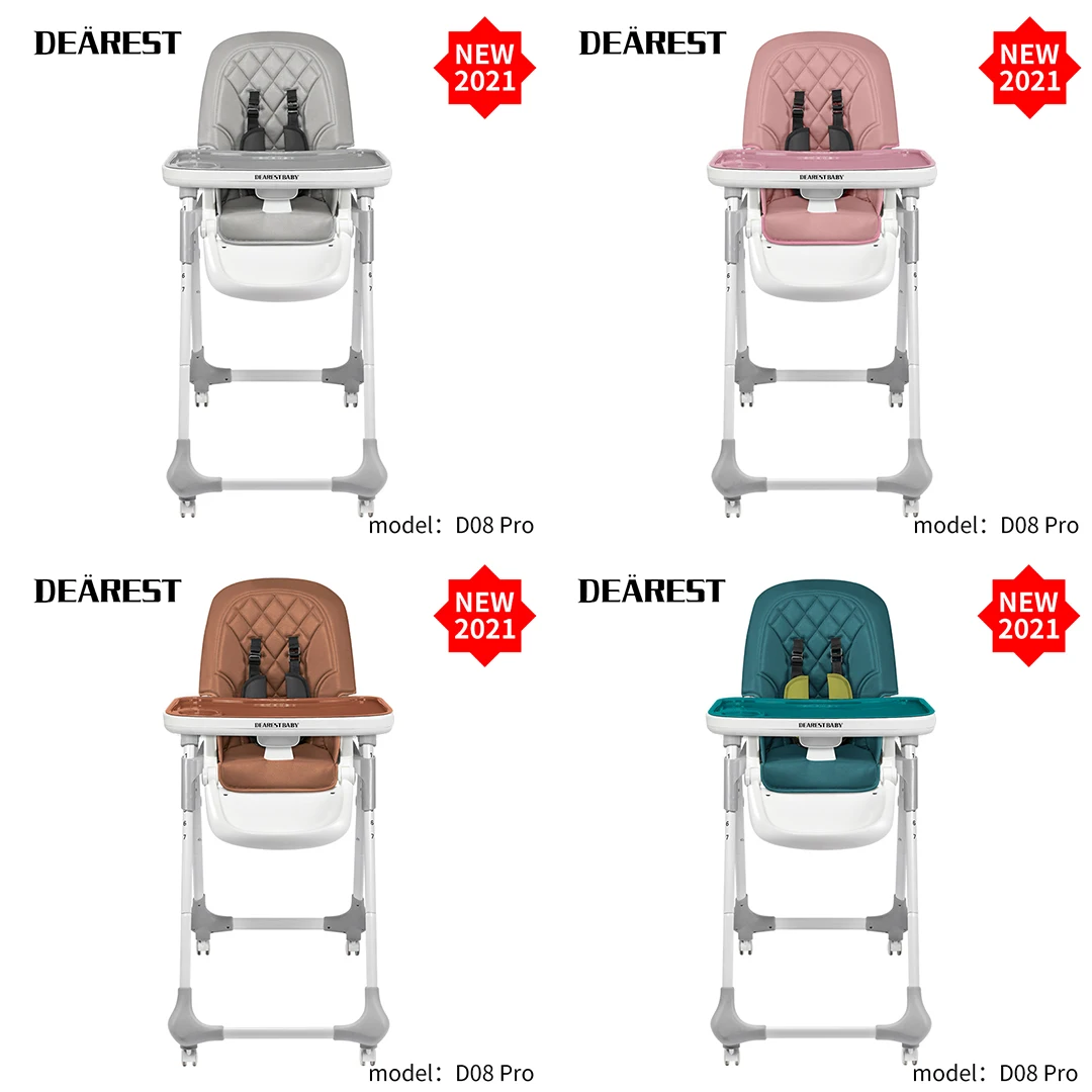 

New Children's Feeding High Chair Boys and Girls Suitable for Baby Table in Russian Free Shipping Four Seasons Available