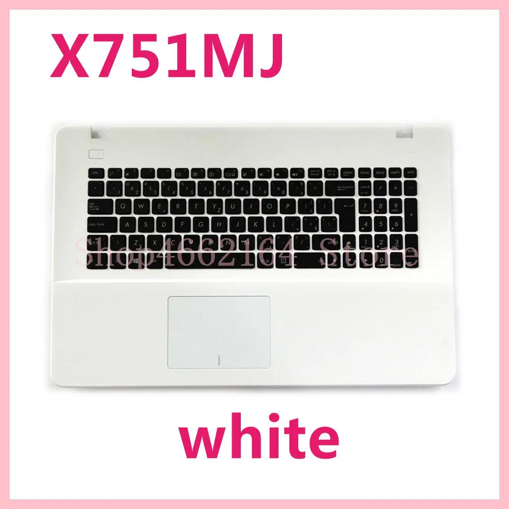

X751MJ For Asus X751M X751MJ R752M X752M K751M Bilingual Laptop Keyboard Frame C Case External With Touchpad
