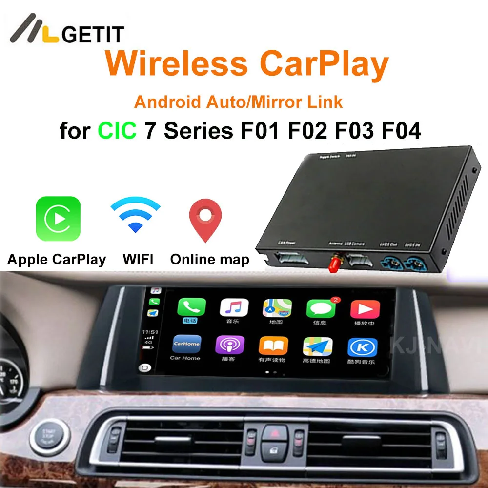 С функцией Android Mirror Link AirPlay Для BMW CIC 7 Series F01 F02 F03 F04 2009 2012 беспроводной