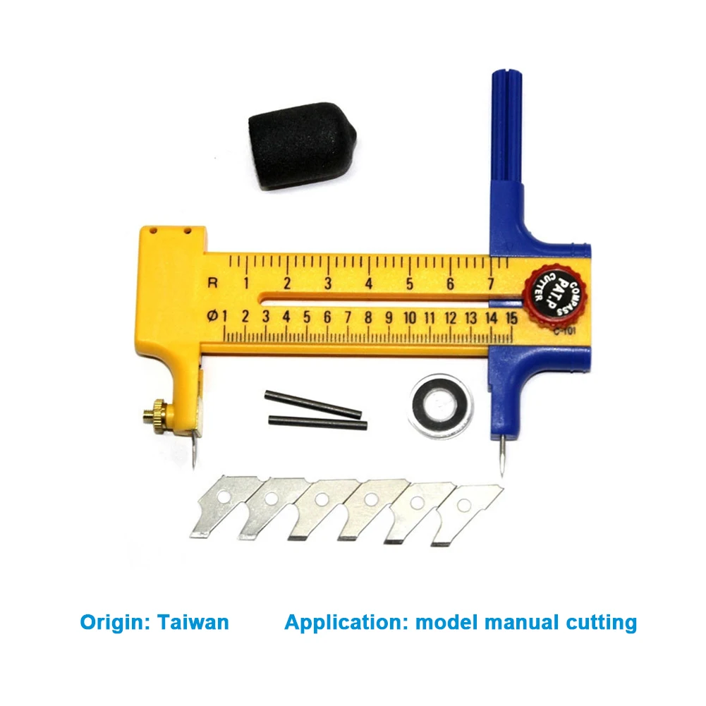 

Compass Circle Cutter Circular Cutting Tool Adjustable Compass Circle Cutter Dia 10mm-150mm