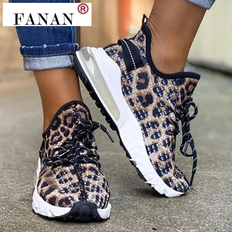

2021 Sneakers Women Vulcanized Shoes Female Platform Wedges Women Leopard Casual Ladies Shoes for Women Sneakers Tenis Feminino