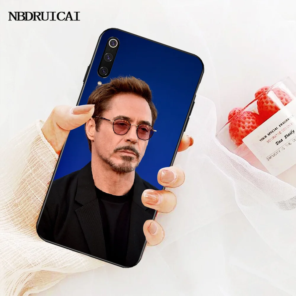 Мягкий силиконовый черный чехол для телефона PENGHUWAN Роберт Дауни Jr Redmi Note 8 8A 7 6 6A 5 5A