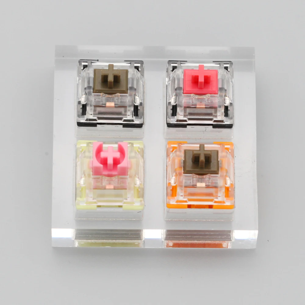 Акриловый переключатель тестер 2X2 TTC золото розовое коричневый тихий красный