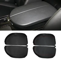 soft leather armrest cover for acura mdx 2007 2008 2009 2010 2011 2012 2013 car center control armrest box surface cover trim