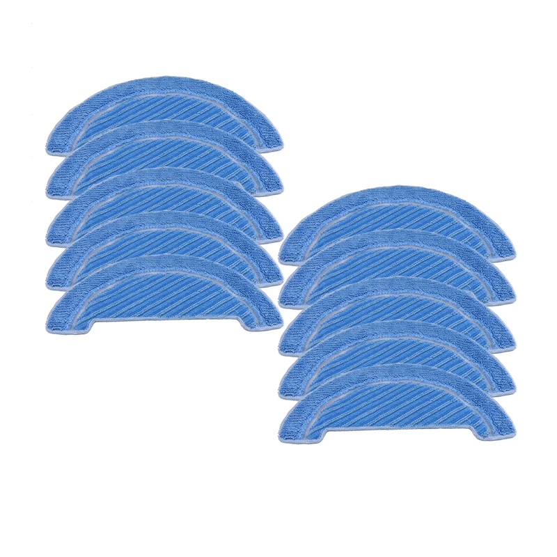10pcs pad Пылезащитный hepa фильтр, боковая щетка для швабры сменный комплект для Cecotec Conga 1090 части пылесоса Швабра - Цвет: 10pcs pad