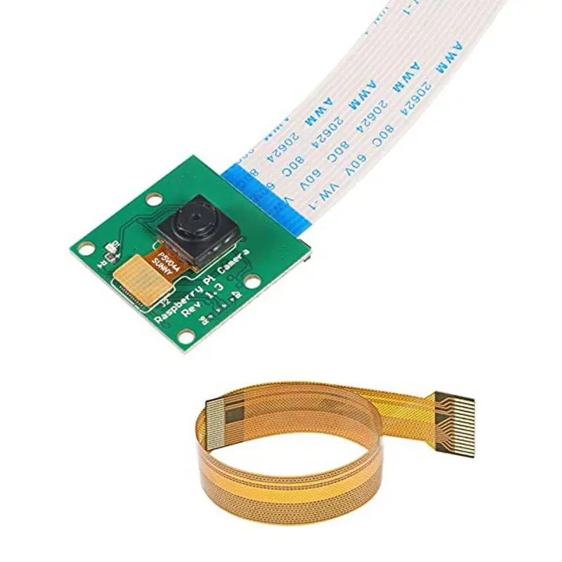 Модуль датчика камеры 5 Мп 1080p OV5647 для Raspberry Pi 4 3 2 Модель B + A с 16 см плоский кабель Zero