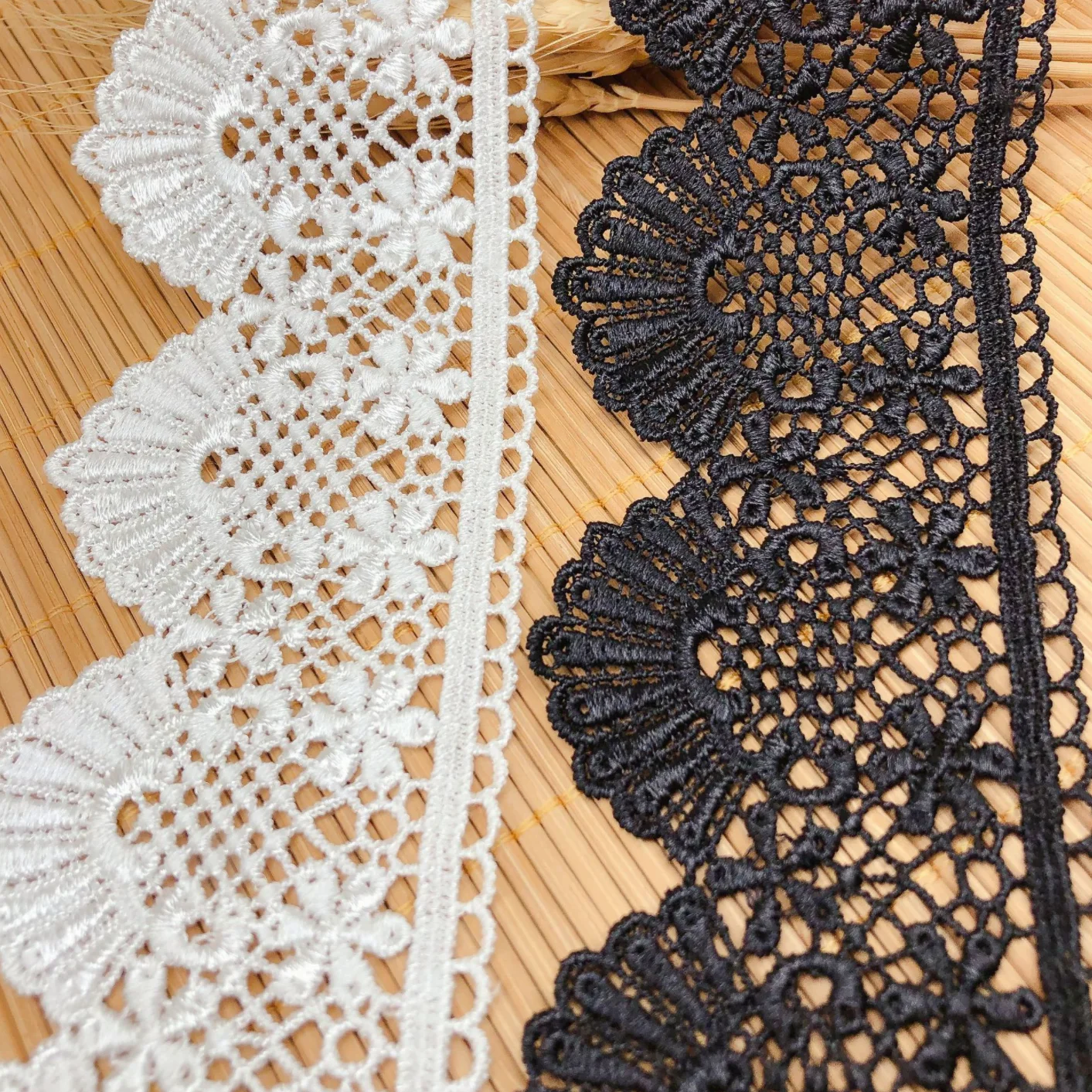 Кружевная аппликация с вышивкой в виде цветка ширина 15 ярдов 6 7 см - купить по