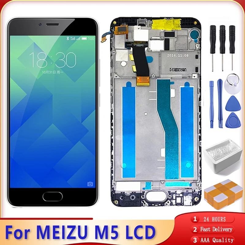 5 &quotдля MEIZU M5 Mini ЖК дисплей с сенсорным экраном для M611D M611H AAA Качество дигитайзер в