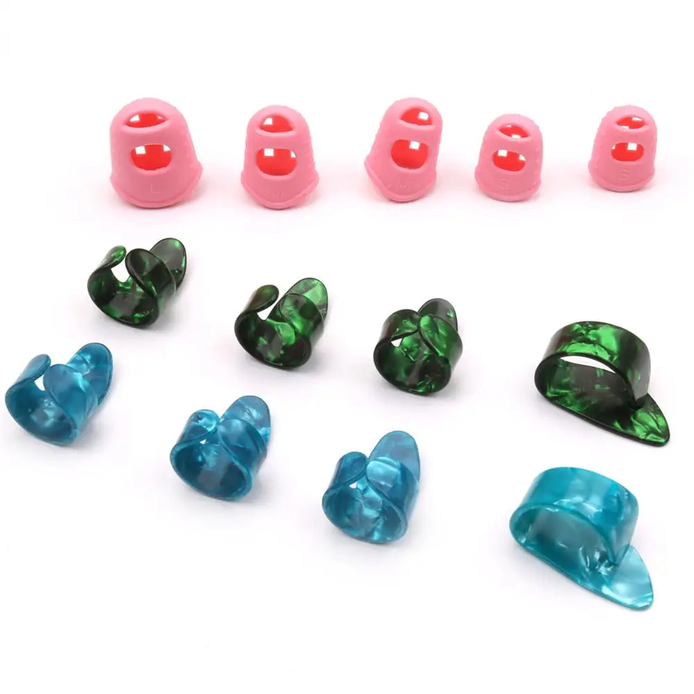 Новый 13 шт./компл. палец гитары выбирает рукав крышка защита пальцев DIY ремесла